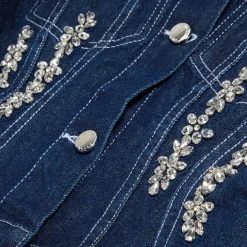 Simone Rocha Sculpted Cropped Denim Jacket