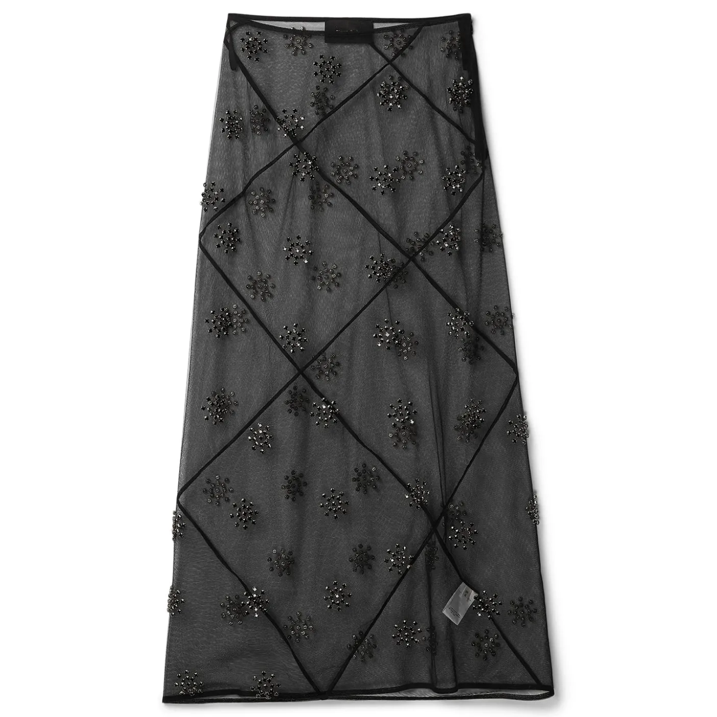 Simone Rocha Sheer Spiral Midi Skirt