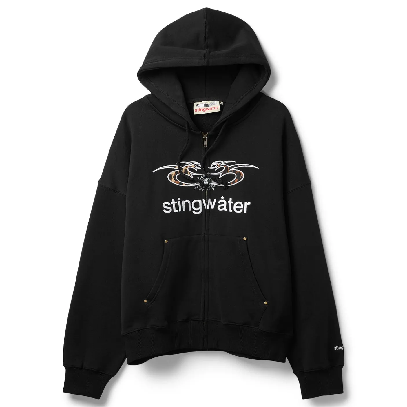 Stingwater Leopard Moses Zip Up Hoodie
