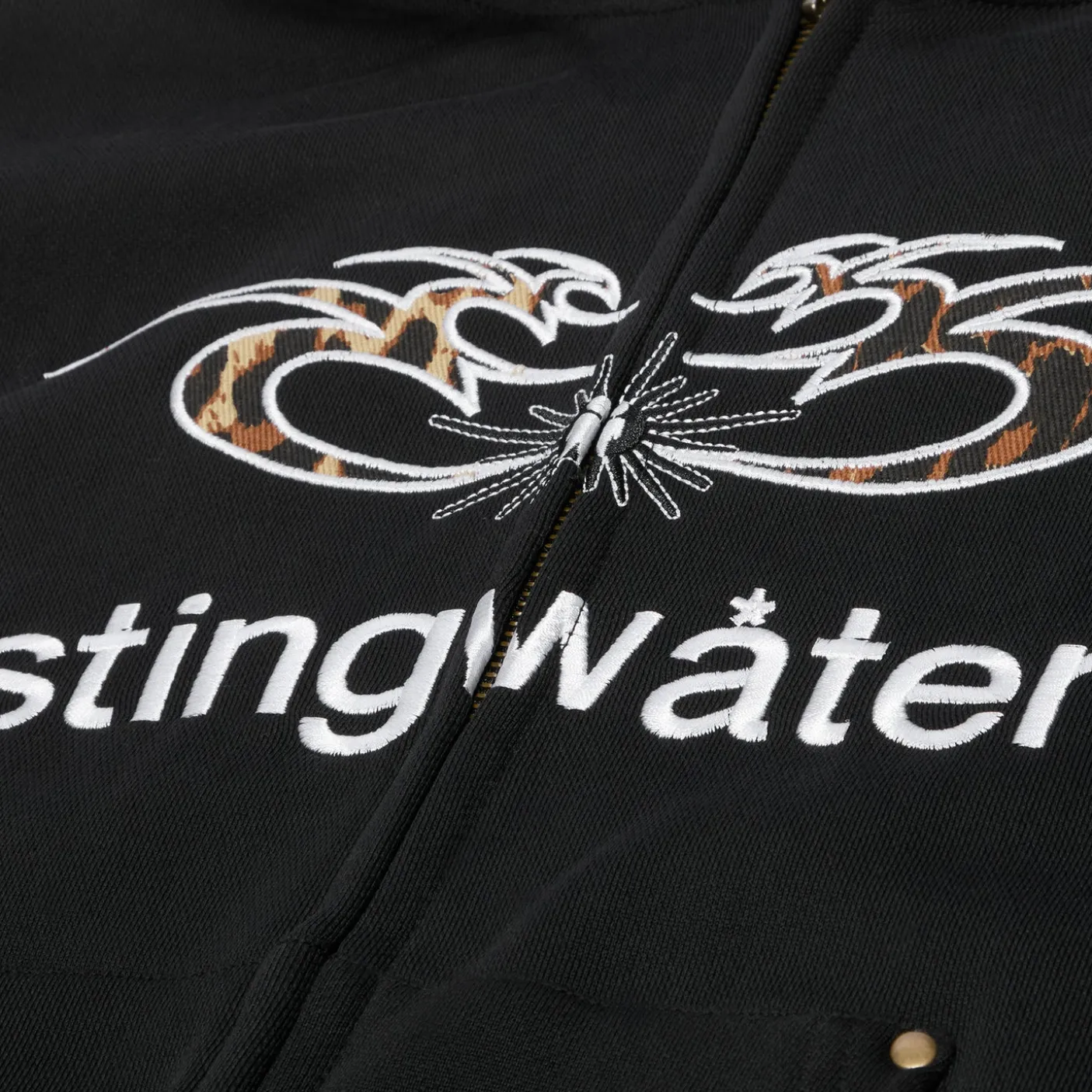 Stingwater Leopard Moses Zip Up Hoodie