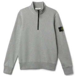 Stone Island Organic Cotton Half Zip Fleece