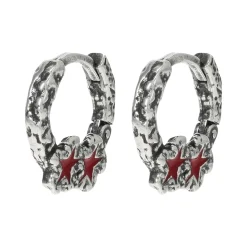 TwoJeys Red Melted Stars Earrings