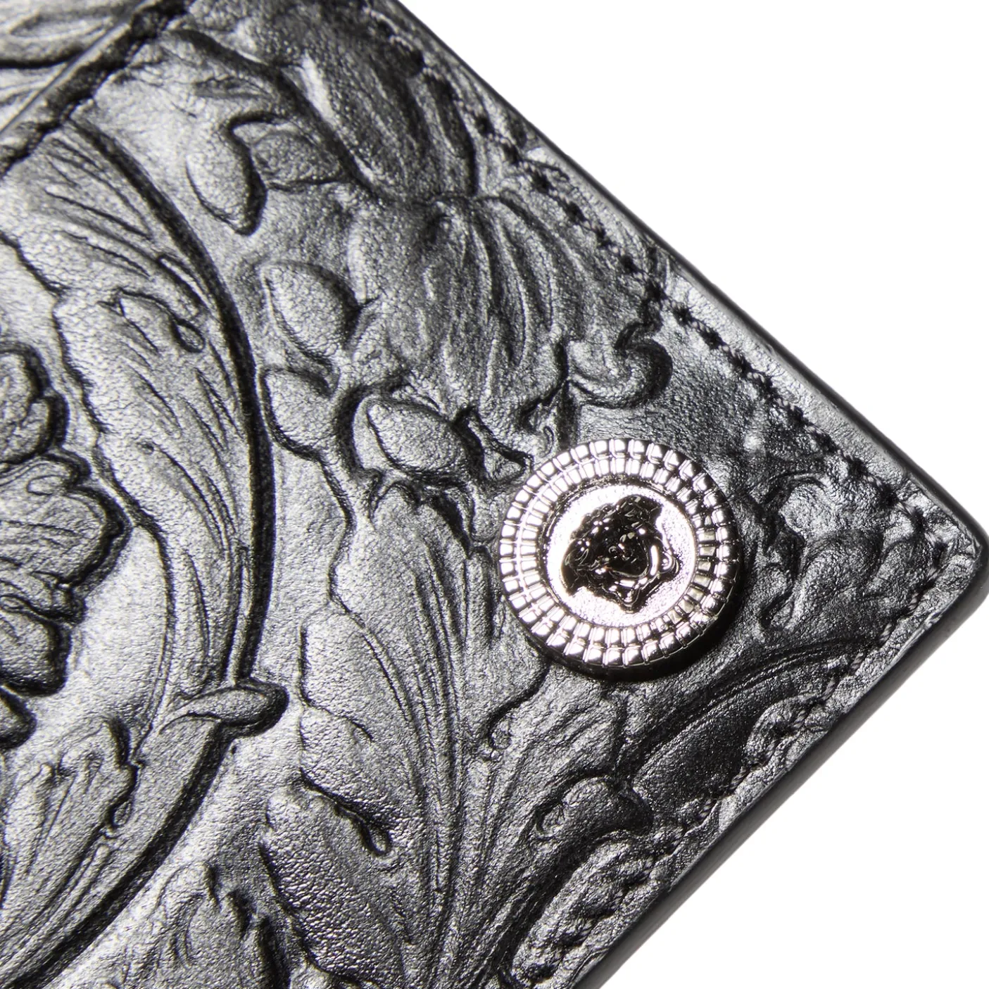 Versace Embossed Zipped Card Holder
