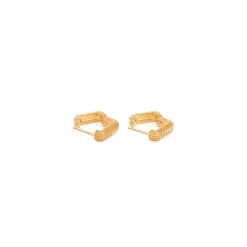 Versace Square Hoop Earrings