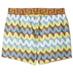 Versace Wave Greca Border Swim Short