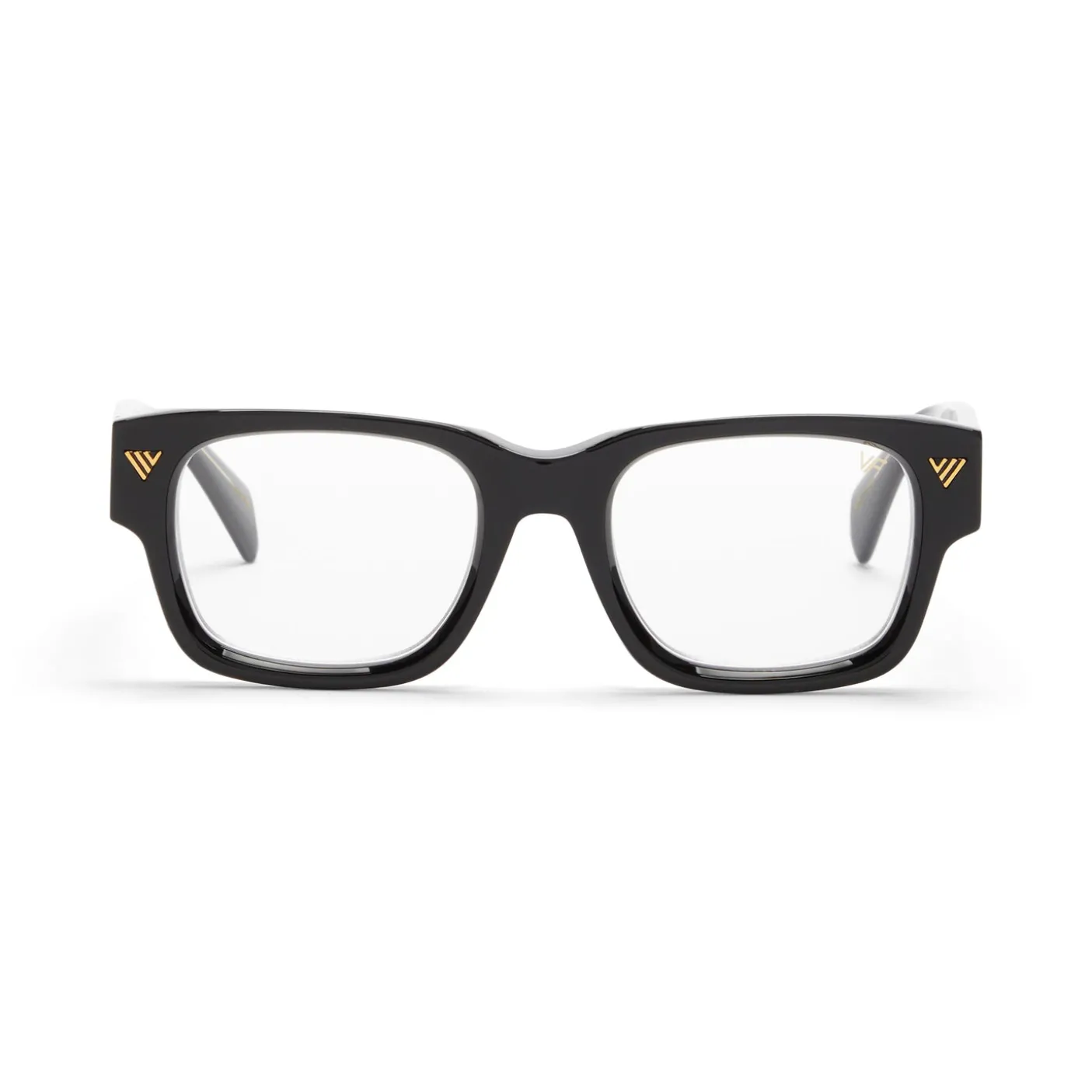 Vintage Frames Bowie Black and Clear Acetate Frames