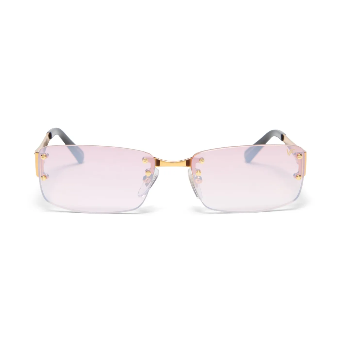 Vintage Frames Infamous Rimless Drill Mount 24KT Gold