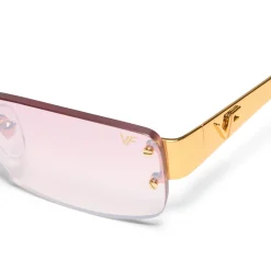 Vintage Frames Infamous Rimless Drill Mount 24KT Gold