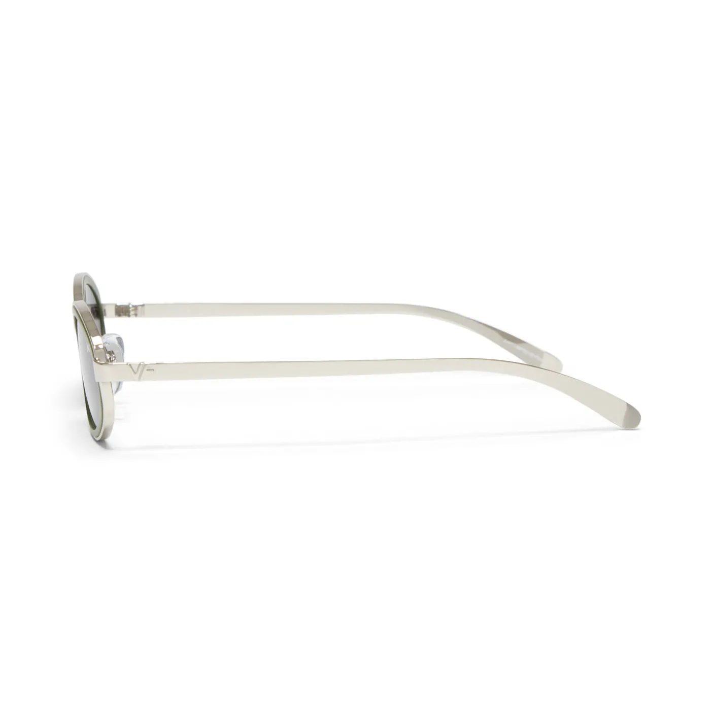 Vintage Frames Sincere 24KT White Gold and Matte Green